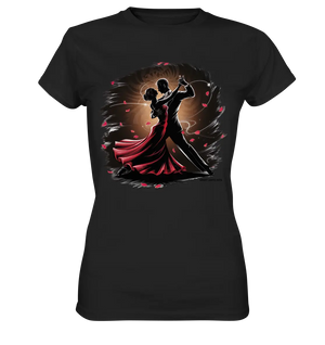 Romantischer Tanz im Rosenrausch - Ladies Premium Shirt Bright Lights Arts