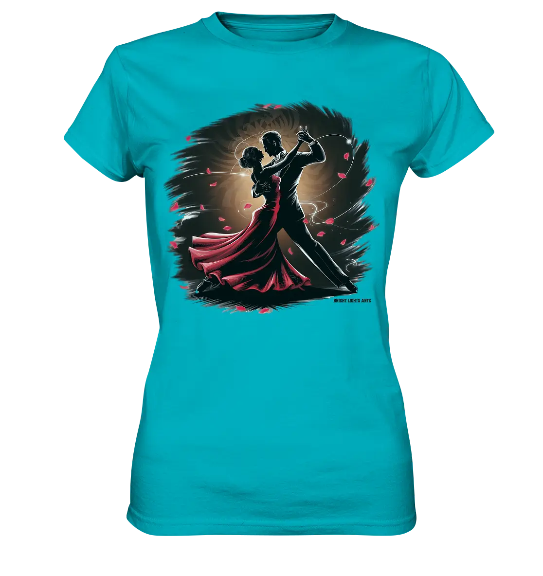 Romantischer Tanz im Rosenrausch - Ladies Premium Shirt Bright Lights Arts