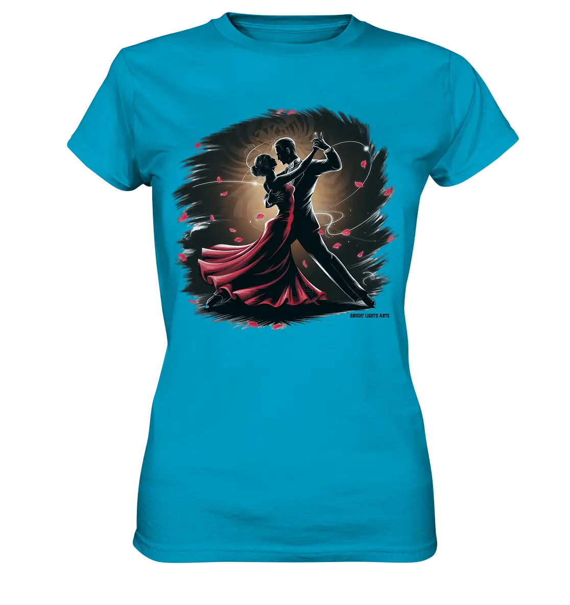 Romantischer Tanz im Rosenrausch - Ladies Premium Shirt Bright Lights Arts