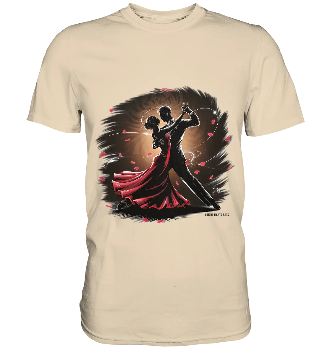 Romantischer Tanz im Rosenrausch - Premium Shirt Bright Lights Arts