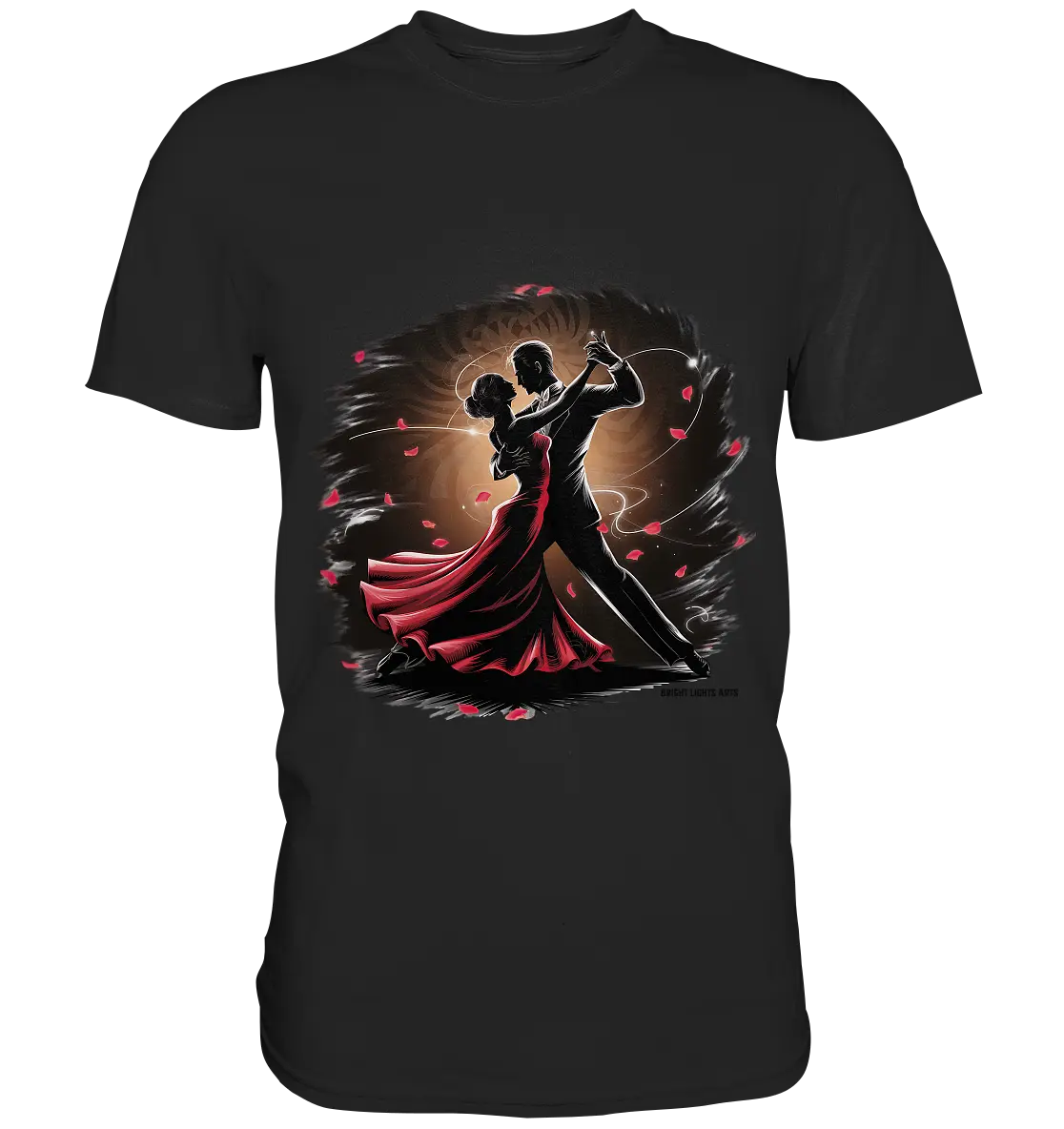Romantischer Tanz im Rosenrausch - Premium Shirt Bright Lights Arts
