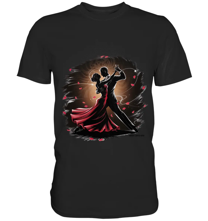 Romantischer Tanz im Rosenrausch - Premium Shirt Bright Lights Arts