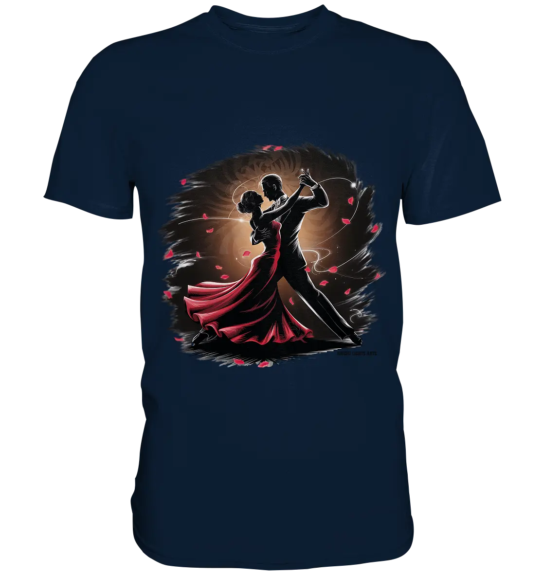 Romantischer Tanz im Rosenrausch - Premium Shirt Bright Lights Arts