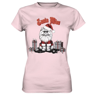 Santa Miau - Weihnachtskatze im Kostüm - Ladies Premium Shirt Bright Lights Arts