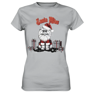 Santa Miau - Weihnachtskatze im Kostüm - Ladies Premium Shirt Bright Lights Arts