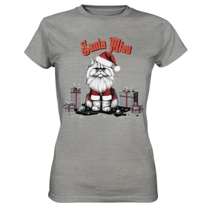 Santa Miau - Weihnachtskatze im Kostüm - Ladies Premium Shirt Bright Lights Arts