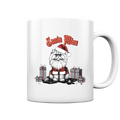 Santa Miau - Weihnachtskatze im Kostüm - Tasse glossy Bright Lights Arts