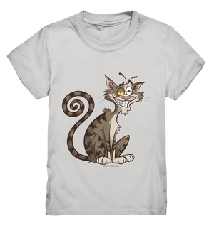 Schelmische Katze mit verschmitztem Grinsen - Kids Premium Shirt Bright Lights Arts
