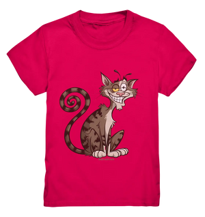 Schelmische Katze mit verschmitztem Grinsen - Kids Premium Shirt Bright Lights Arts