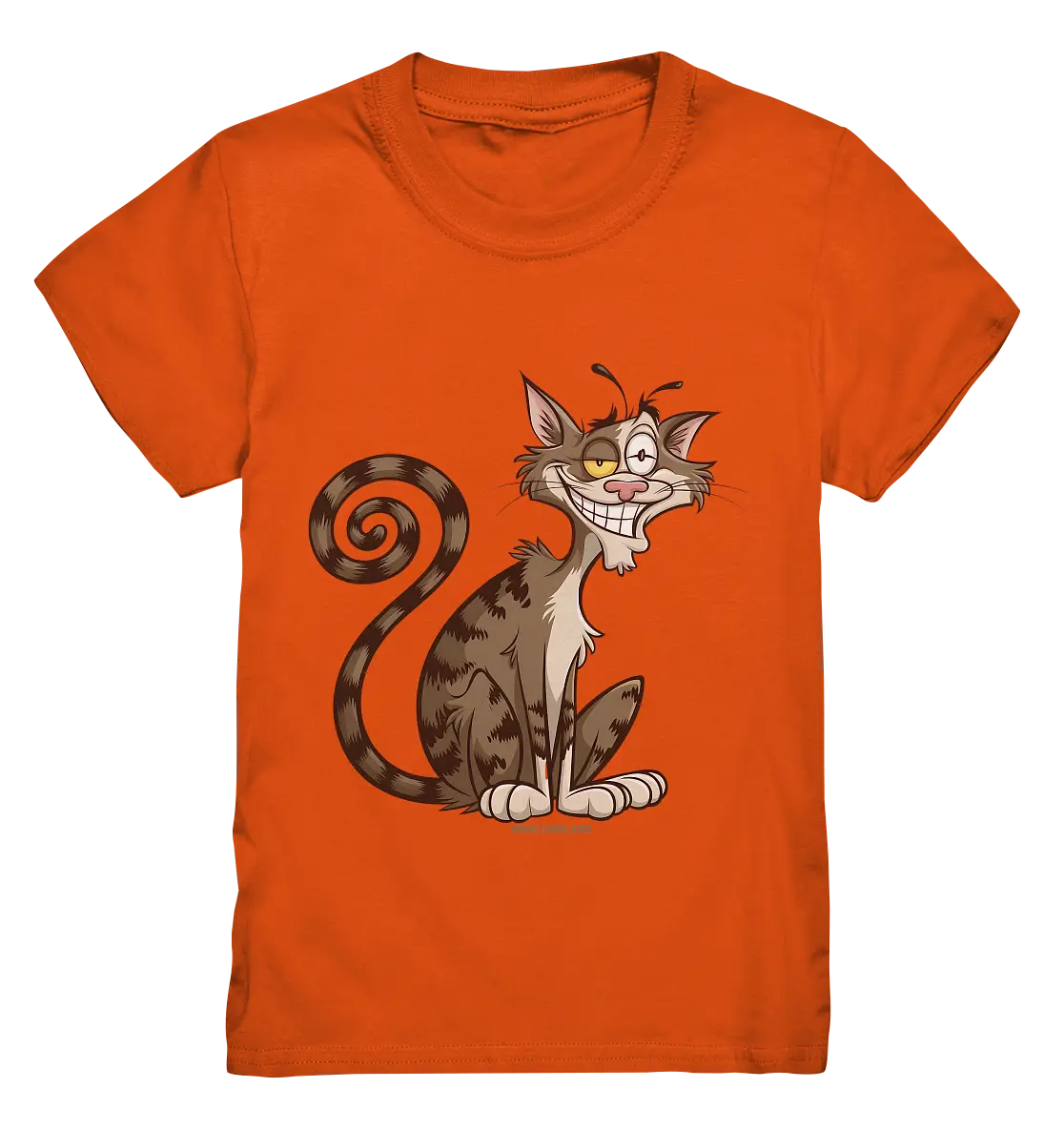 Schelmische Katze mit verschmitztem Grinsen - Kids Premium Shirt Bright Lights Arts