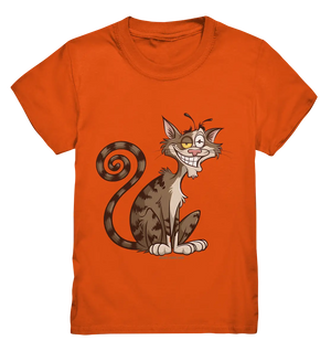 Schelmische Katze mit verschmitztem Grinsen - Kids Premium Shirt Bright Lights Arts