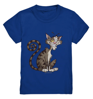 Schelmische Katze mit verschmitztem Grinsen - Kids Premium Shirt Bright Lights Arts