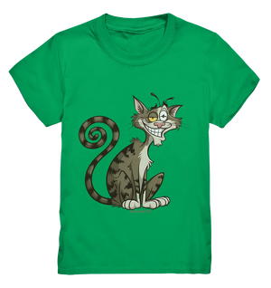 Schelmische Katze mit verschmitztem Grinsen - Kids Premium Shirt Bright Lights Arts