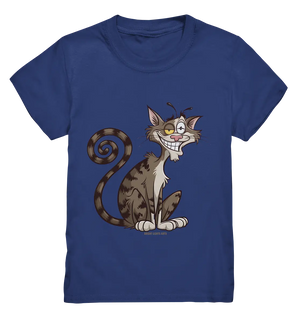 Schelmische Katze mit verschmitztem Grinsen - Kids Premium Shirt Bright Lights Arts