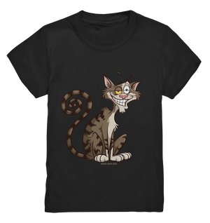 Schelmische Katze mit verschmitztem Grinsen - Kids Premium Shirt Bright Lights Arts
