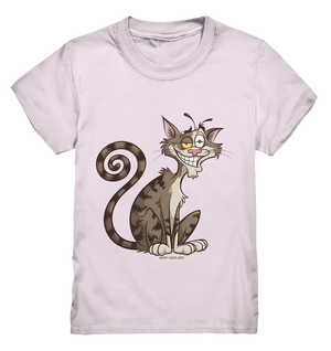 Schelmische Katze mit verschmitztem Grinsen - Kids Premium Shirt Bright Lights Arts
