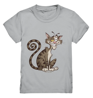 Schelmische Katze mit verschmitztem Grinsen - Kids Premium Shirt Bright Lights Arts