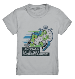 Schildkröte mit Energie – "Langsam? Ich bin nur Energiesparen" - Kids Premium Shirt Bright Lights Arts