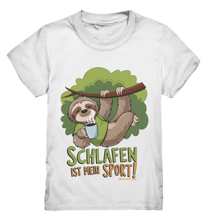 Schlafen ist mein Sport – Lustiges Faultier - Kids Premium Shirt Bright Lights Arts
