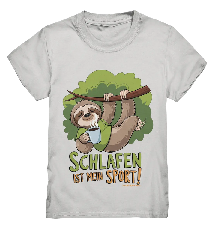 Schlafen ist mein Sport – Lustiges Faultier - Kids Premium Shirt Bright Lights Arts