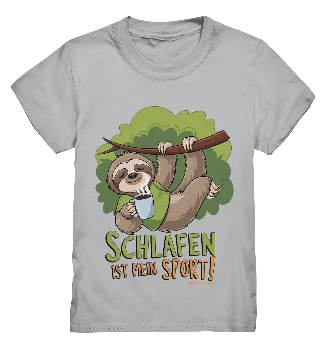 Schlafen ist mein Sport – Lustiges Faultier - Kids Premium Shirt Bright Lights Arts