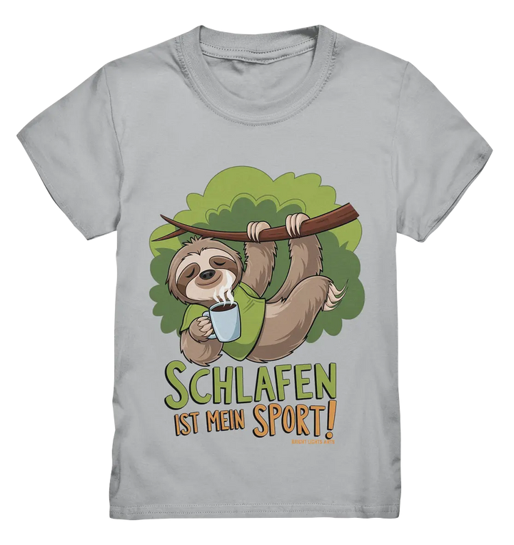 Schlafen ist mein Sport – Lustiges Faultier - Kids Premium Shirt Bright Lights Arts