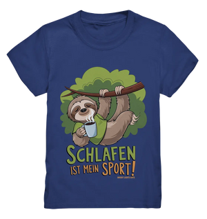 Schlafen ist mein Sport – Lustiges Faultier - Kids Premium Shirt Bright Lights Arts