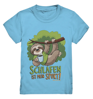 Schlafen ist mein Sport – Lustiges Faultier - Kids Premium Shirt Bright Lights Arts