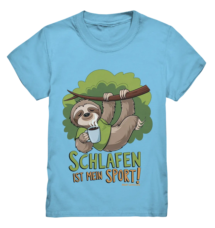 Schlafen ist mein Sport – Lustiges Faultier - Kids Premium Shirt Bright Lights Arts