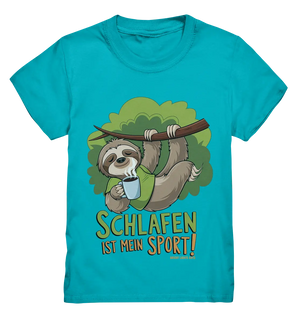 Schlafen ist mein Sport – Lustiges Faultier - Kids Premium Shirt Bright Lights Arts