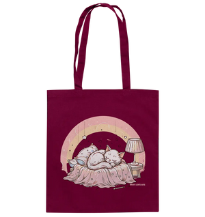 Schlafendes Kätzchen – Traumhafte Ruhe - Baumwolltasche Bright Lights Arts