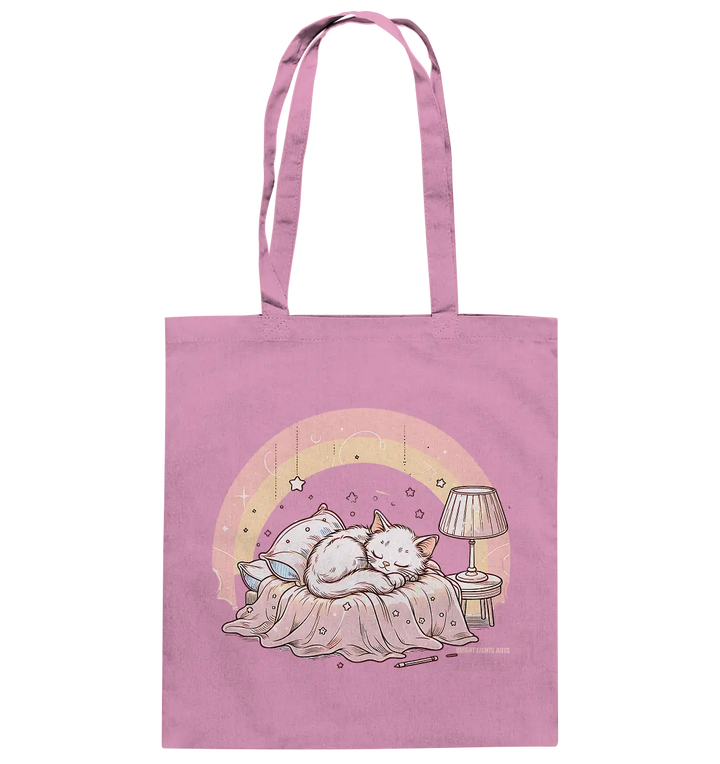 Schlafendes Kätzchen – Traumhafte Ruhe - Baumwolltasche Bright Lights Arts