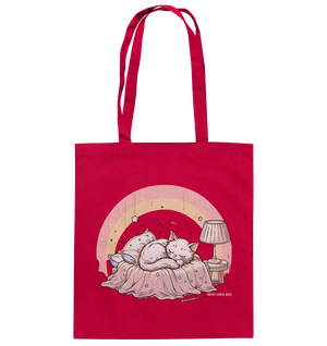 Schlafendes Kätzchen – Traumhafte Ruhe - Baumwolltasche Bright Lights Arts