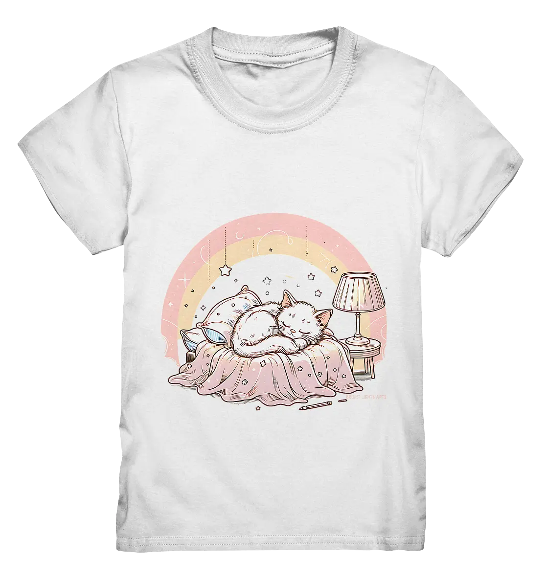 Schlafendes Kätzchen – Traumhafte Ruhe - Kids Premium Shirt Bright Lights Arts