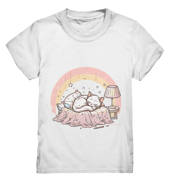 Schlafendes Kätzchen – Traumhafte Ruhe - Kids Premium Shirt Bright Lights Arts