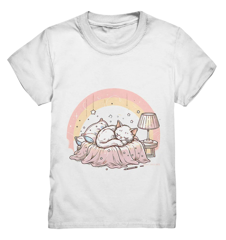 Schlafendes Kätzchen – Traumhafte Ruhe - Kids Premium Shirt Bright Lights Arts