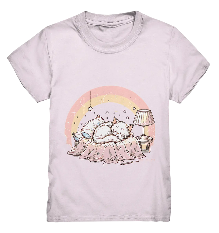 Schlafendes Kätzchen – Traumhafte Ruhe - Kids Premium Shirt Bright Lights Arts