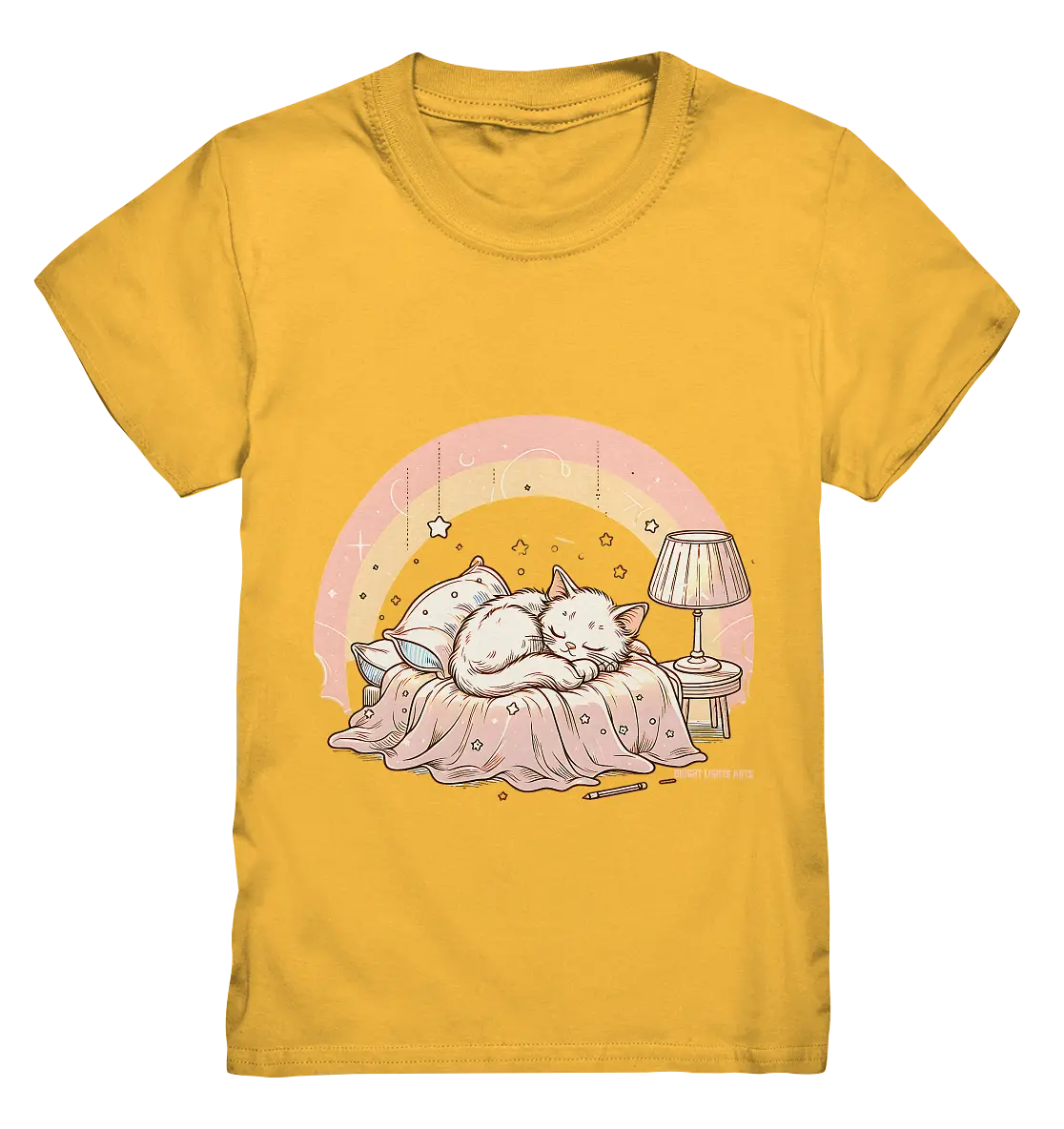 Schlafendes Kätzchen – Traumhafte Ruhe - Kids Premium Shirt Bright Lights Arts