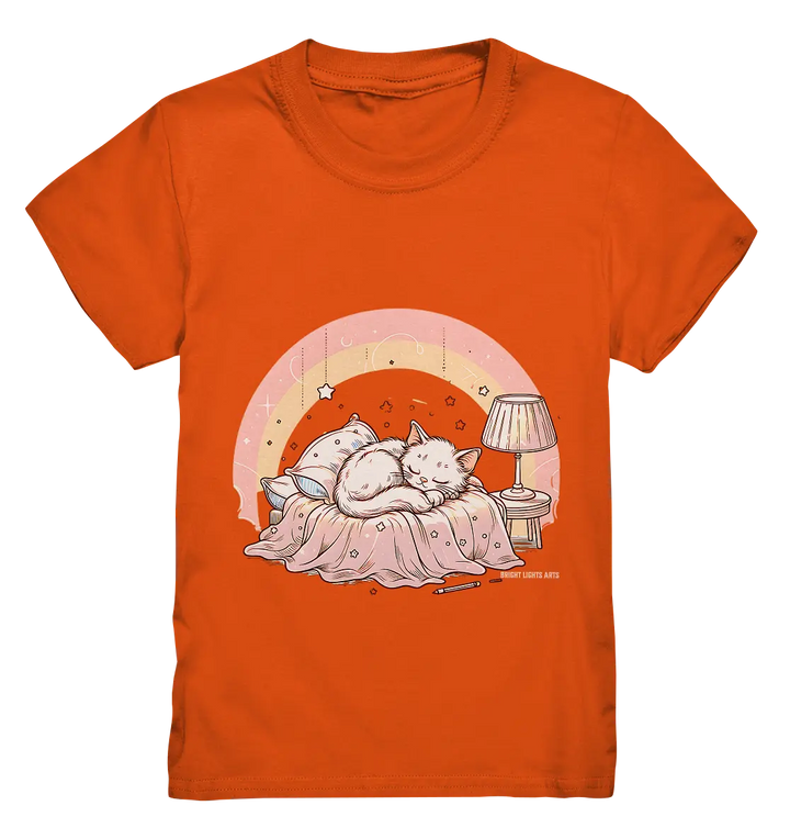Schlafendes Kätzchen – Traumhafte Ruhe - Kids Premium Shirt Bright Lights Arts
