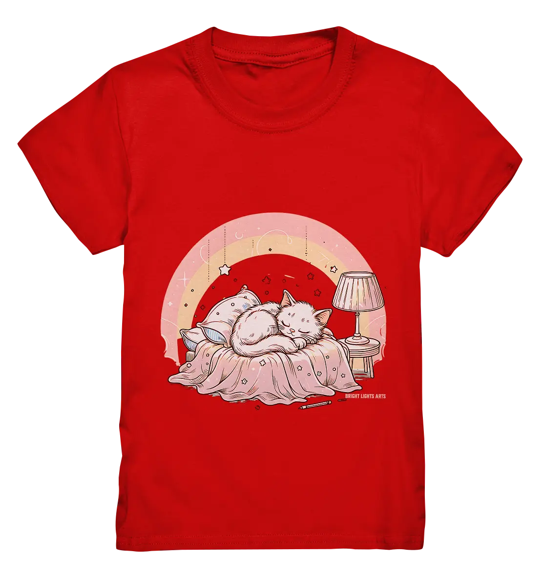 Schlafendes Kätzchen – Traumhafte Ruhe - Kids Premium Shirt Bright Lights Arts