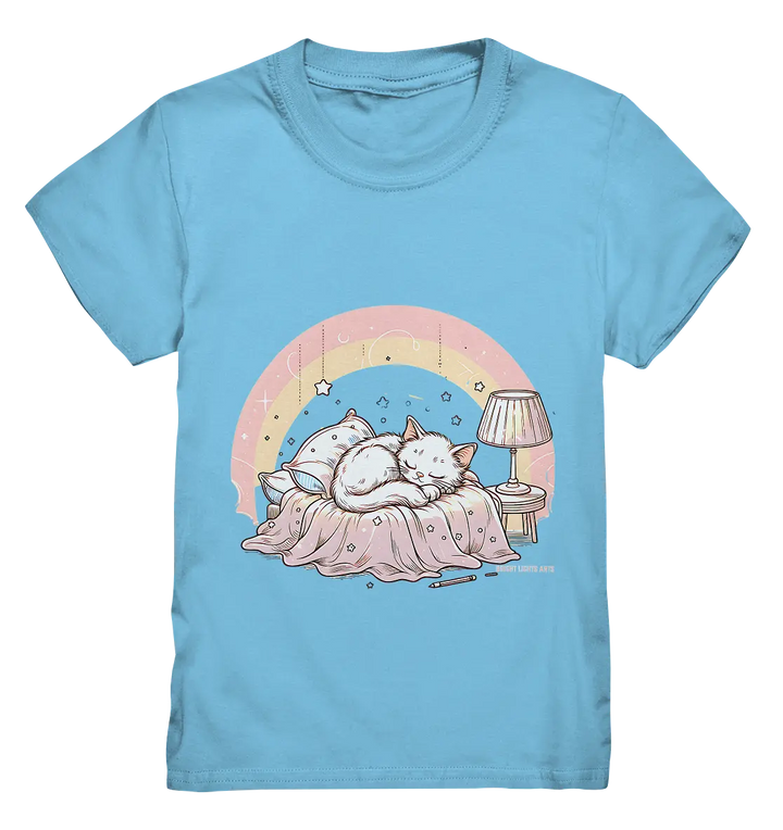 Schlafendes Kätzchen – Traumhafte Ruhe - Kids Premium Shirt Bright Lights Arts