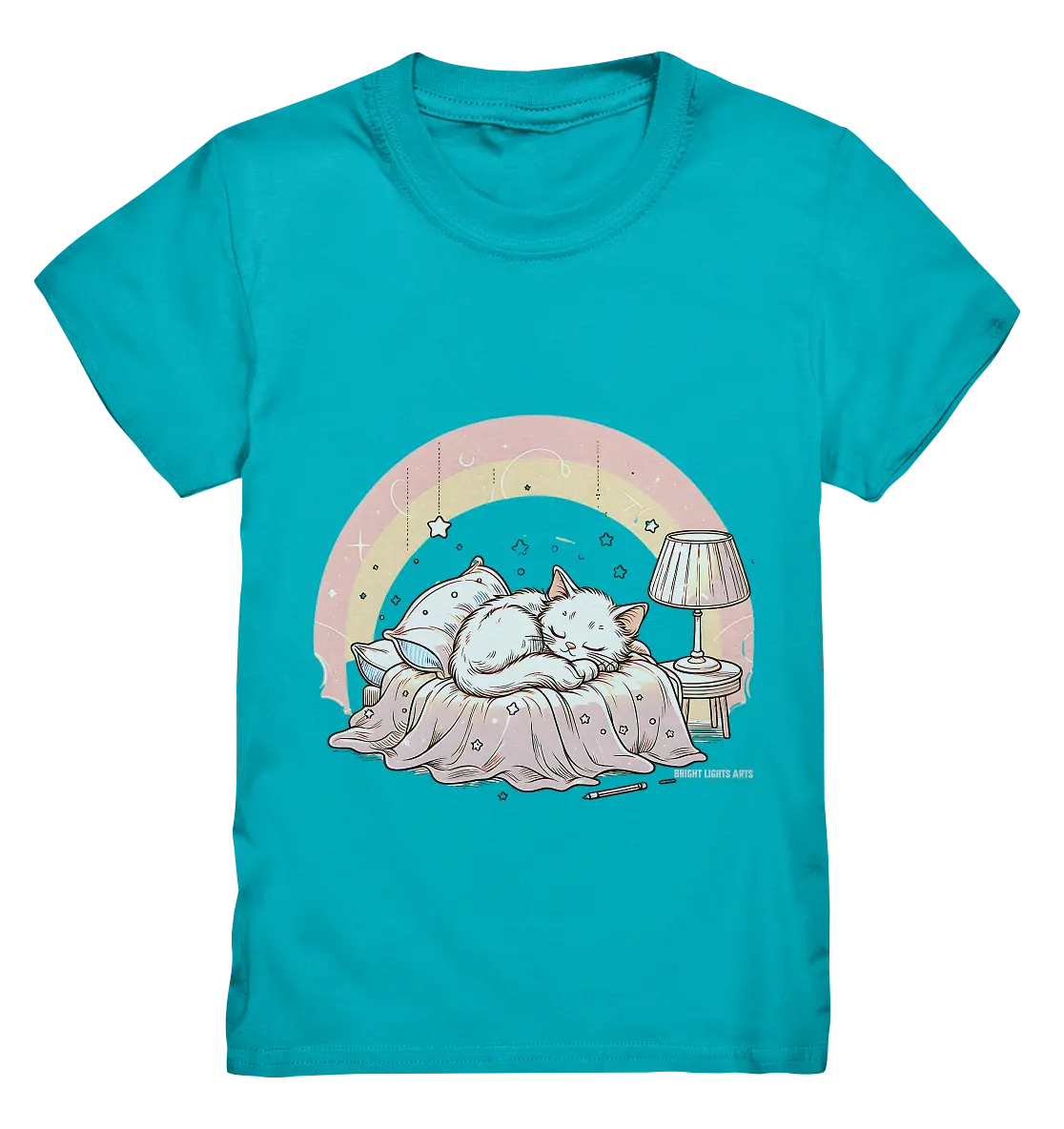 Schlafendes Kätzchen – Traumhafte Ruhe - Kids Premium Shirt Bright Lights Arts