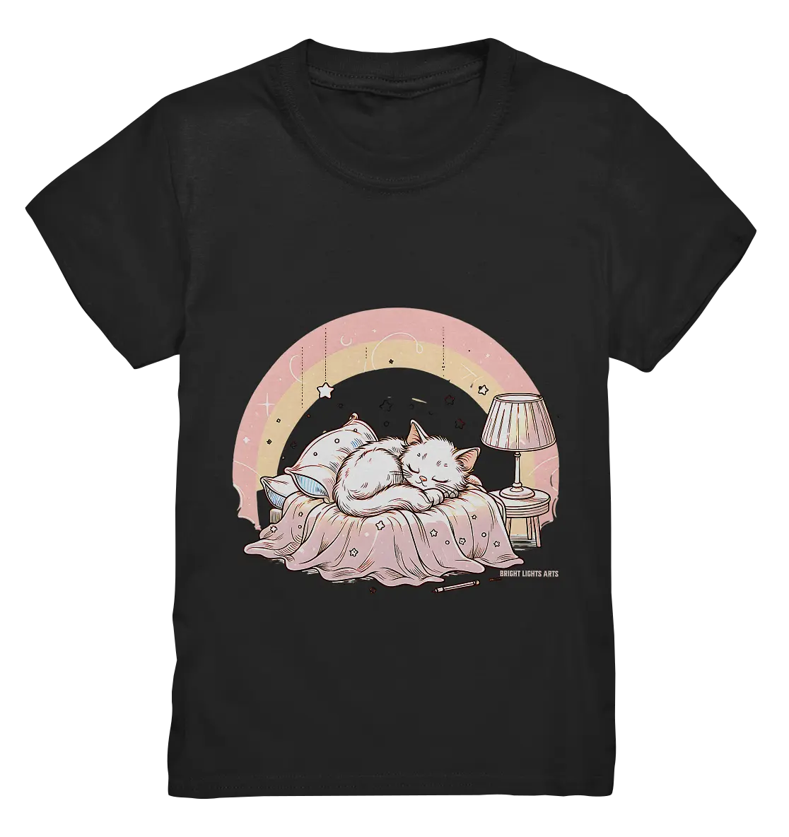 Schlafendes Kätzchen – Traumhafte Ruhe - Kids Premium Shirt Bright Lights Arts