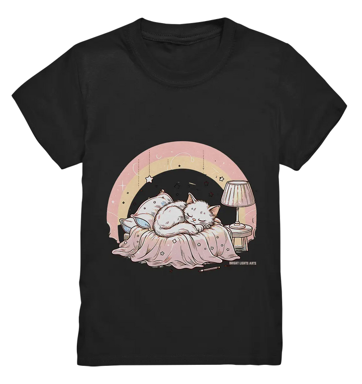 Schlafendes Kätzchen – Traumhafte Ruhe - Kids Premium Shirt Bright Lights Arts