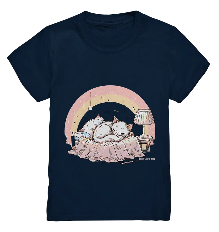 Schlafendes Kätzchen – Traumhafte Ruhe - Kids Premium Shirt Bright Lights Arts