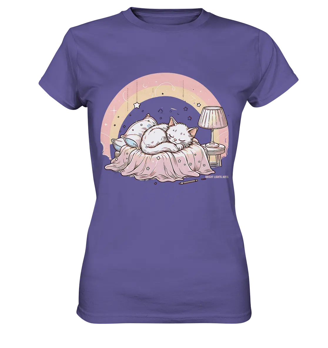 Schlafendes Kätzchen – Traumhafte Ruhe - Ladies Premium Shirt Bright Lights Arts