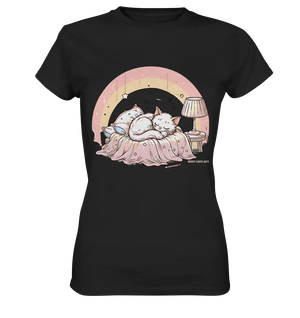 Schlafendes Kätzchen – Traumhafte Ruhe - Ladies Premium Shirt Bright Lights Arts