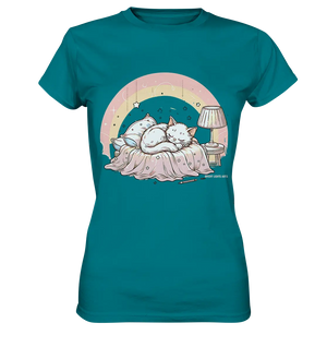 Schlafendes Kätzchen – Traumhafte Ruhe - Ladies Premium Shirt Bright Lights Arts