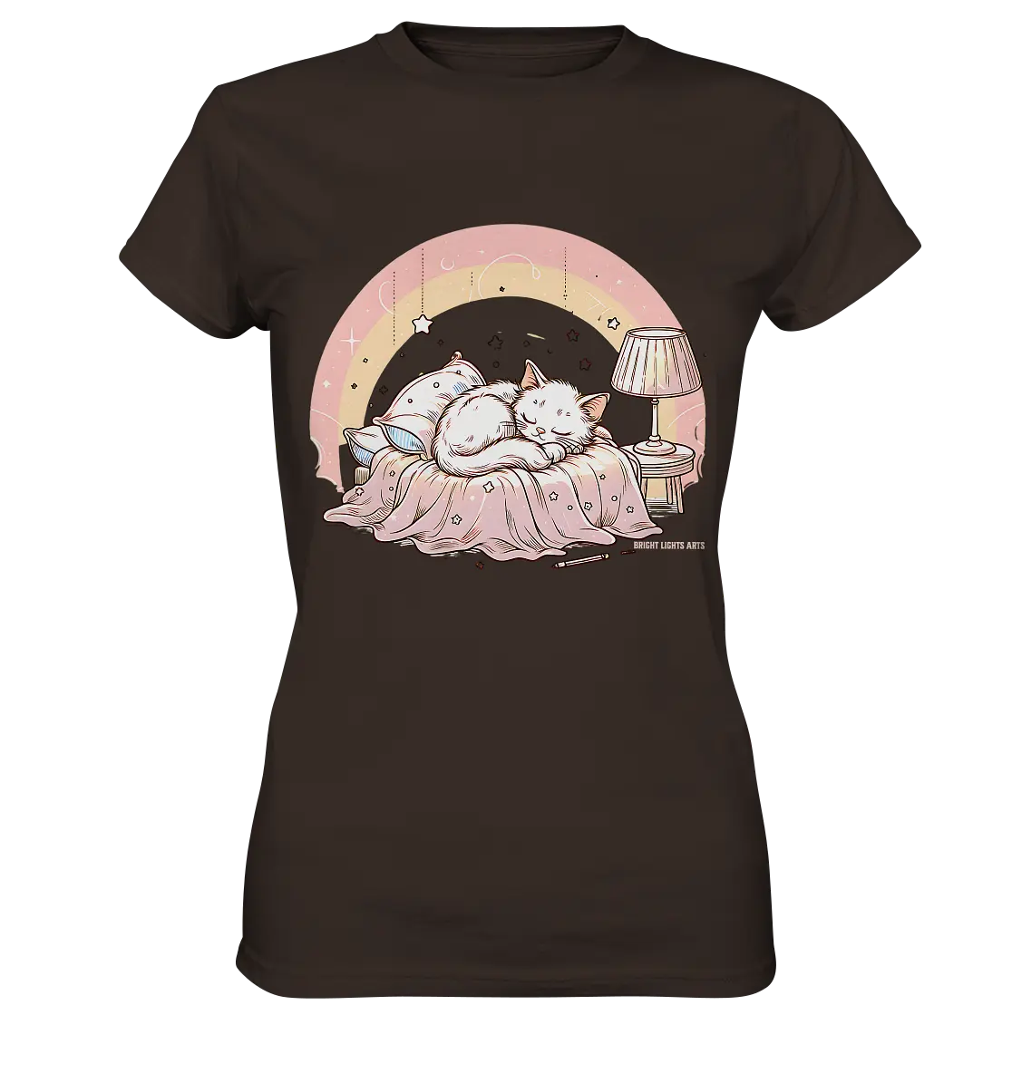 Schlafendes Kätzchen – Traumhafte Ruhe - Ladies Premium Shirt Bright Lights Arts