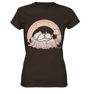 Schlafendes Kätzchen – Traumhafte Ruhe - Ladies Premium Shirt Bright Lights Arts